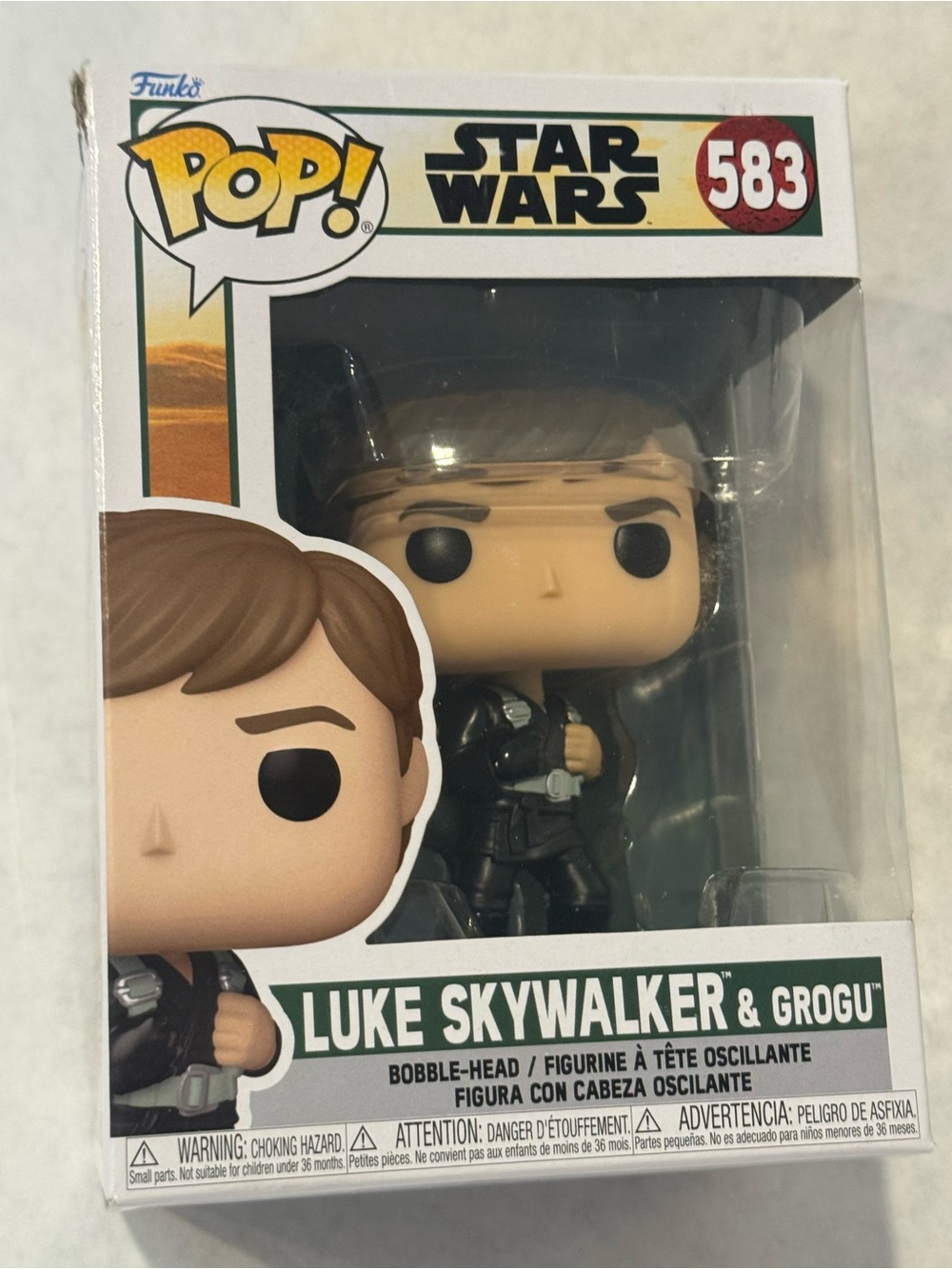 Funko Star Wars Luke Skywalker & Grogu Pop! Vinyl — Black Outfit